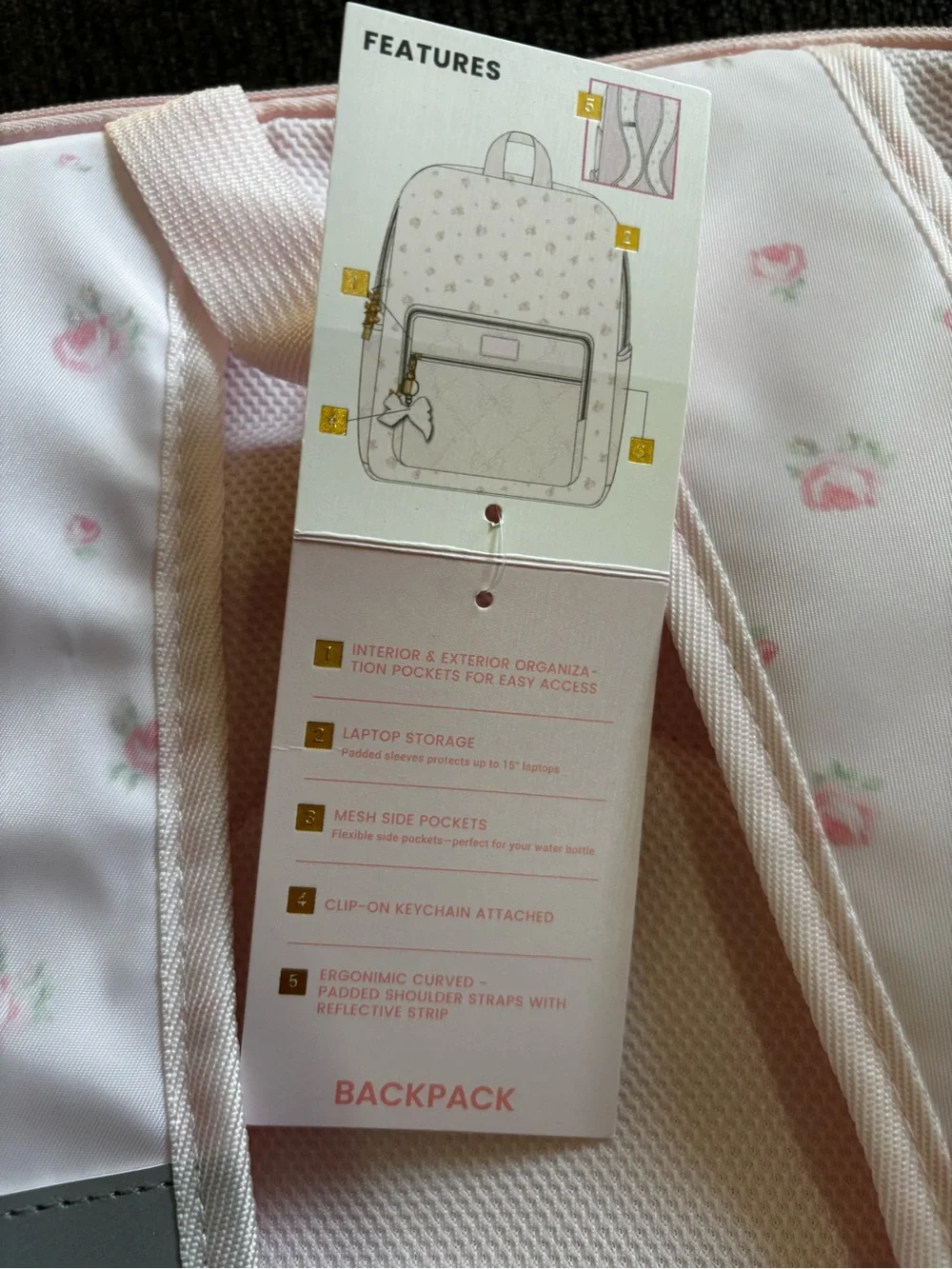 LoveShackFancy Backpack light pink